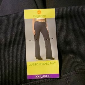 Tangerine, Dk Grey, 2XL Stretch Pants.